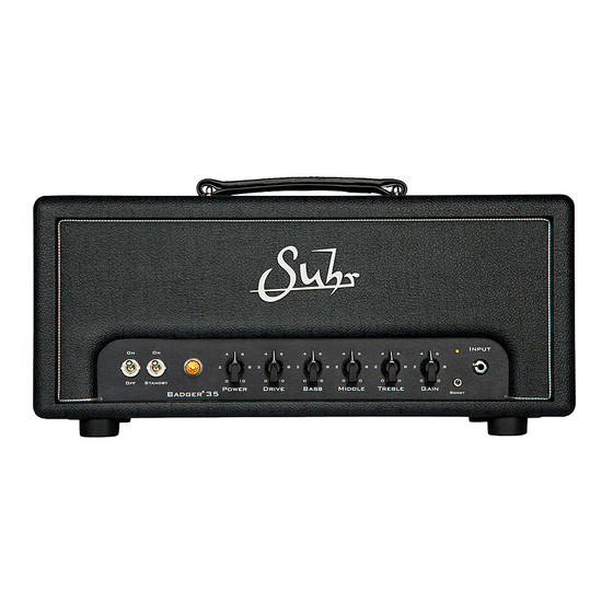 Suhr Badger 18 User Manual