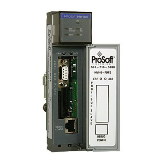 ProSoft MVI46-PDPS User Manual