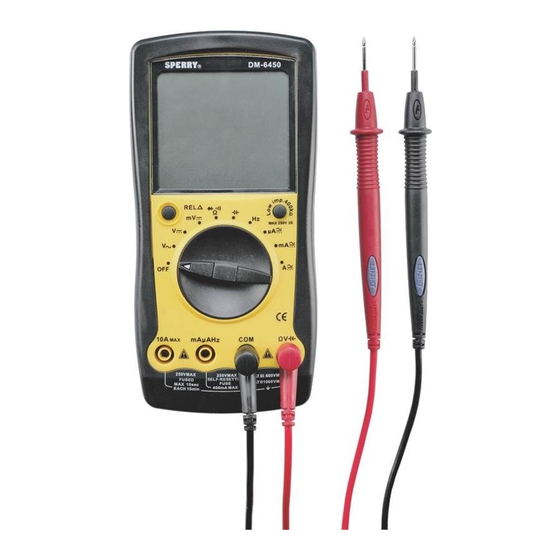 Sperry instruments DM6450 Quick Start Manual