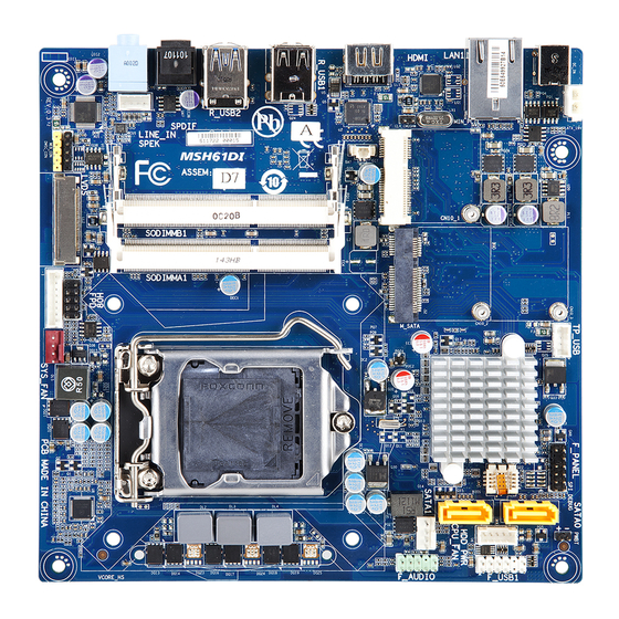 Gigabyte MSH61DI Manuals