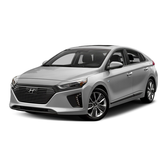 Hyundai IONIQ HYBRID 2019 Quick Reference Manual