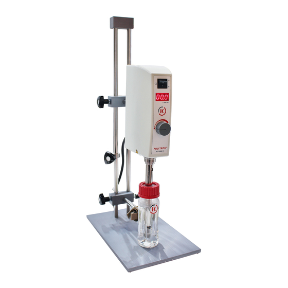 Kinematica POLYTRON PT 2500 E Operating Instructions Manual