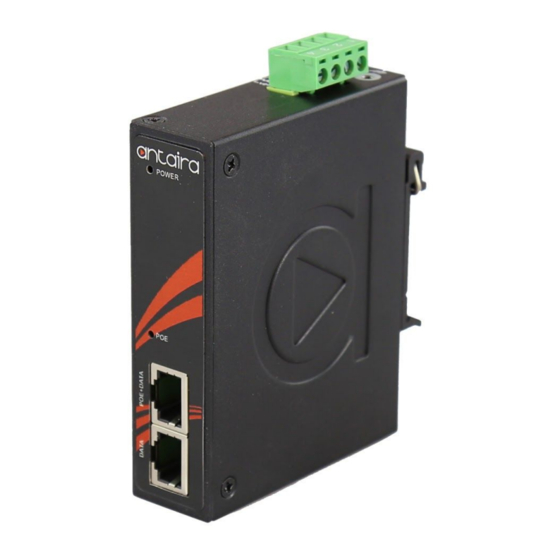 User Manuals: ANTAIRA INJ-C200G-bt-T PoE Injector