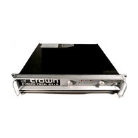 Crown Macro-Tech MA-24X6 Reference Manual