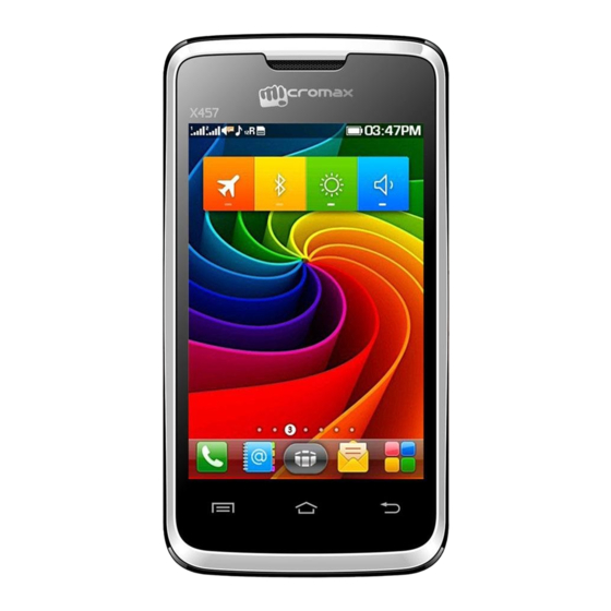 Micromax X457 Manual