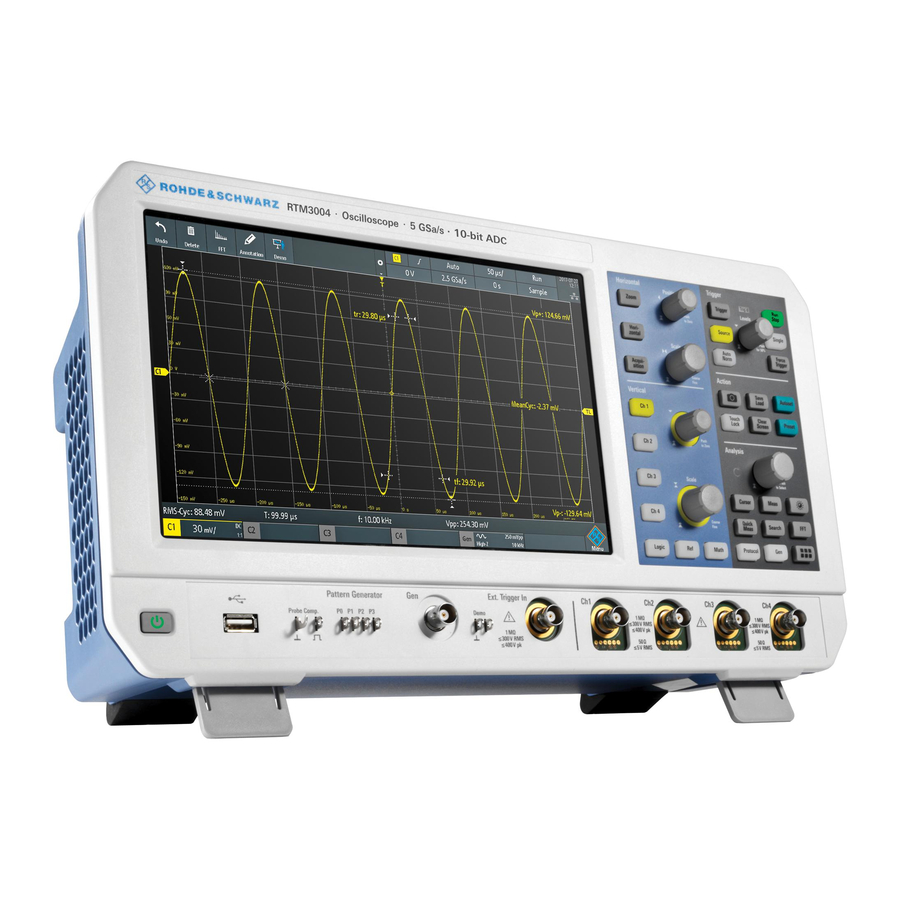 Rohde & Schwarz R&S RTM3000 Getting Started