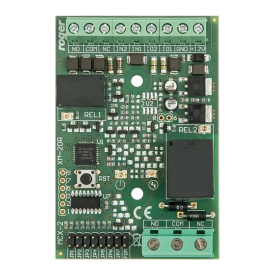Roger MCX2-BRD Installation Manual