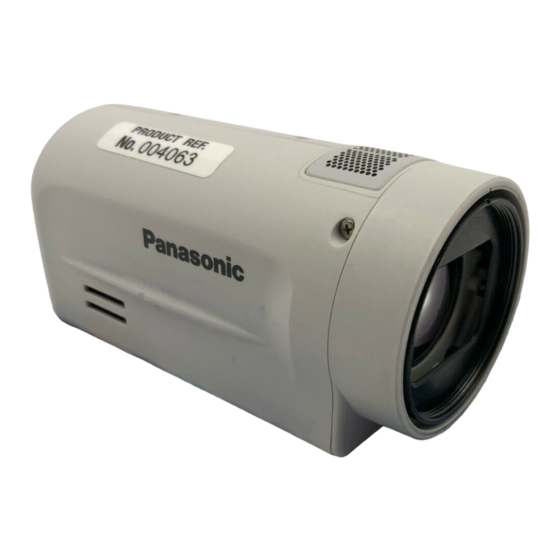 Panasonic POVCAM AG-MDC10G Operating Instructions Manual