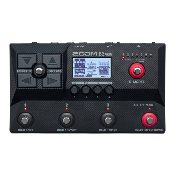 Zoom B2 FOUR Manual