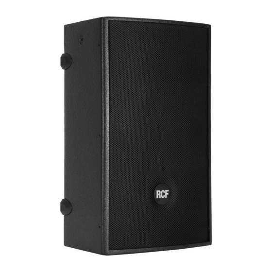 RCF 4PRO 1031-A Owner's Manual