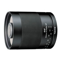Tokina SZ SUPER TELE 500mm F8 Reflex MF User Manual