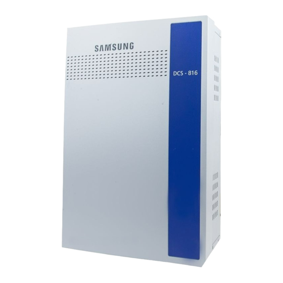 Samsung DCS-816 Installation Manual