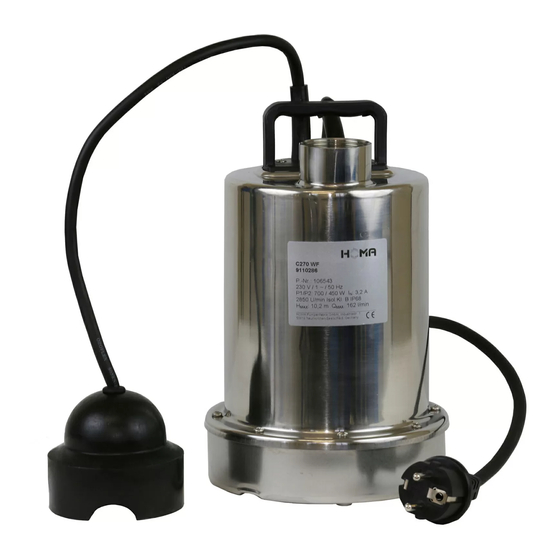 Homa Sensoflat C 270 WF Original Instruction Manual