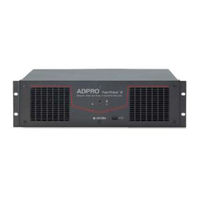 Xtralis ADPRO FastTrace 2 series Installation Manual