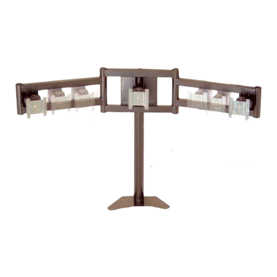 Premier Mounts Multi-Monitor with table adapter MMT Specification Sheet