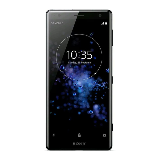 Sony Xperia XZ2 User Manual