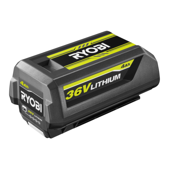 Ryobi R36BTY2 Instruction Manual