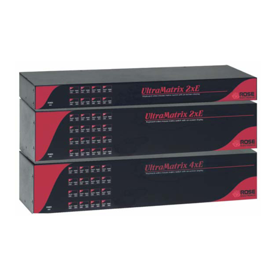 Rose electronics UltraMatrix EE2-1X16U/E Specifications