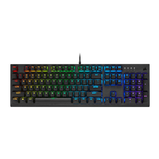 Corsair K60 RGB PRO SE Manual
