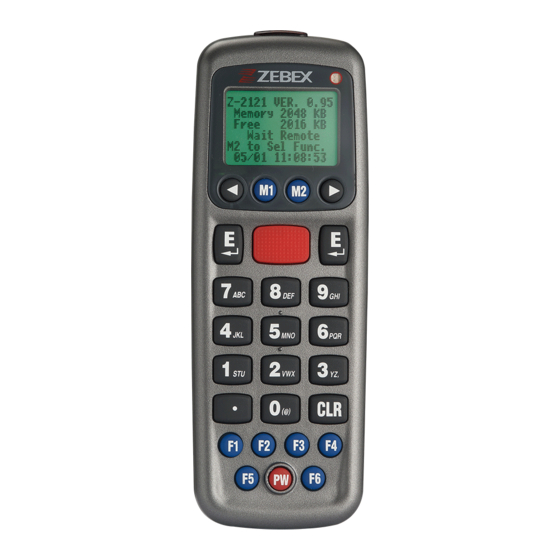 Zebex Z-2121 Series User Manual
