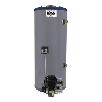 Bock Water heaters 241E Installation, Operation & Maintenance Instructions Manual