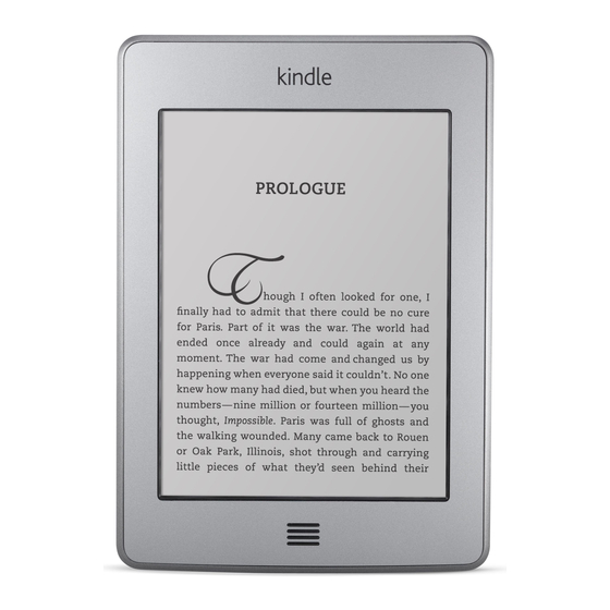 Amazon Kindle Kindle Touch User Manual