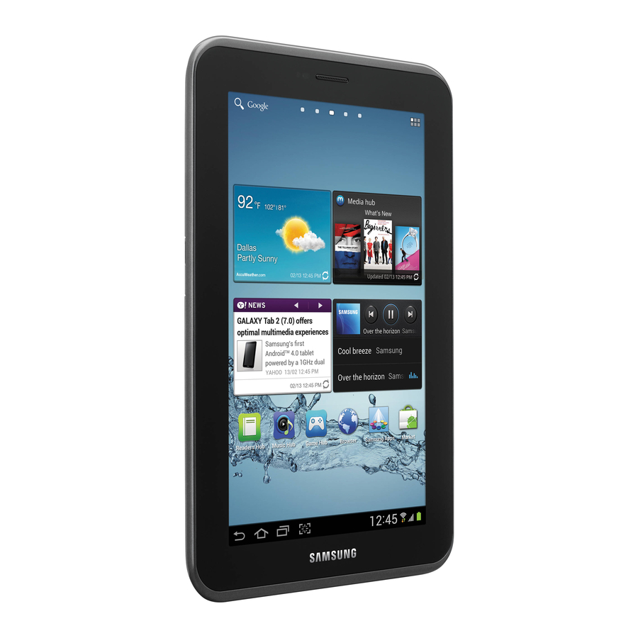 Samsung Galaxy Tab 2 7.0 User Manual