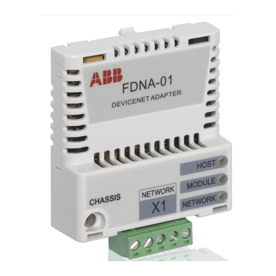 ABB FDNA-01 Quick Installation And Start-Up Manual