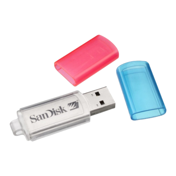 SanDisk CruzerSync Getting Started Manual