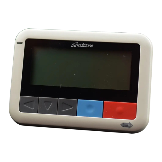 Multitone EkoTek Quick Manual