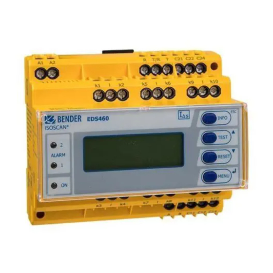Bender EDS460-DG Operating Manual