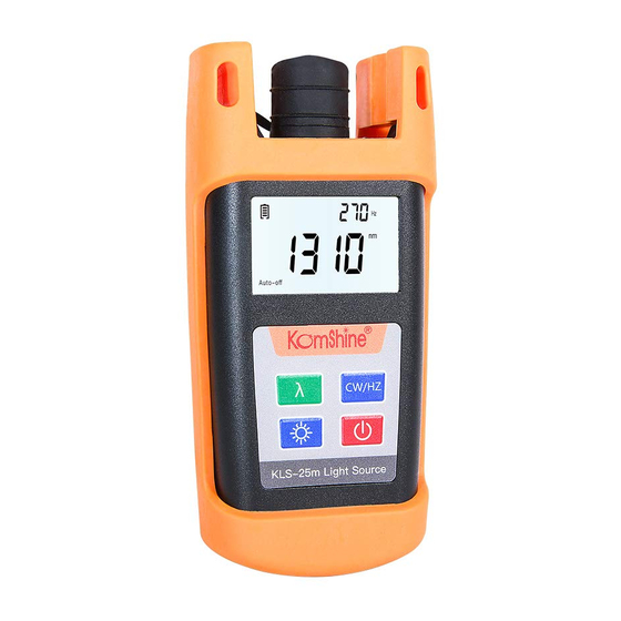 Komshine KLS-25m Instruction Manual