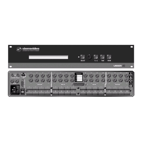Kramer XL 1616VS Specifications
