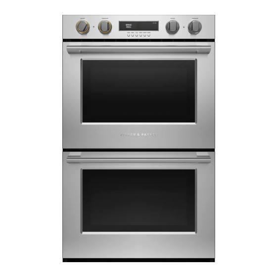 Fisher & Paykel WODV330 Quick Start Manual