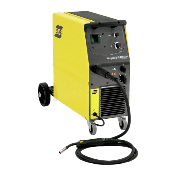 ESAB Origo Mig C170 3ph Instruction Manual