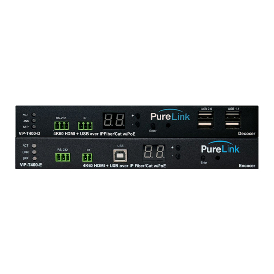 PureLink VIP-T400 User Manual