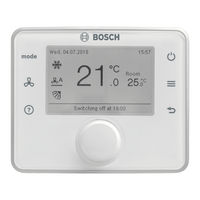 Bosch Air Room Control Quick Start Manual