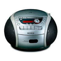 Sony CFD-E95 - Cd Radio Cassette-corder Service Manual