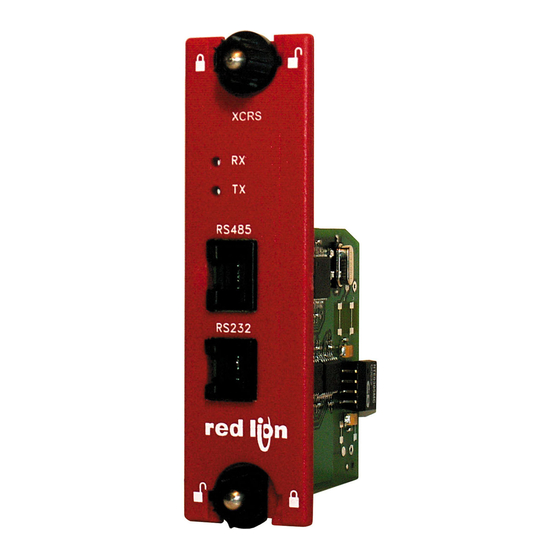red lion XCRS Data Sheet / Manual