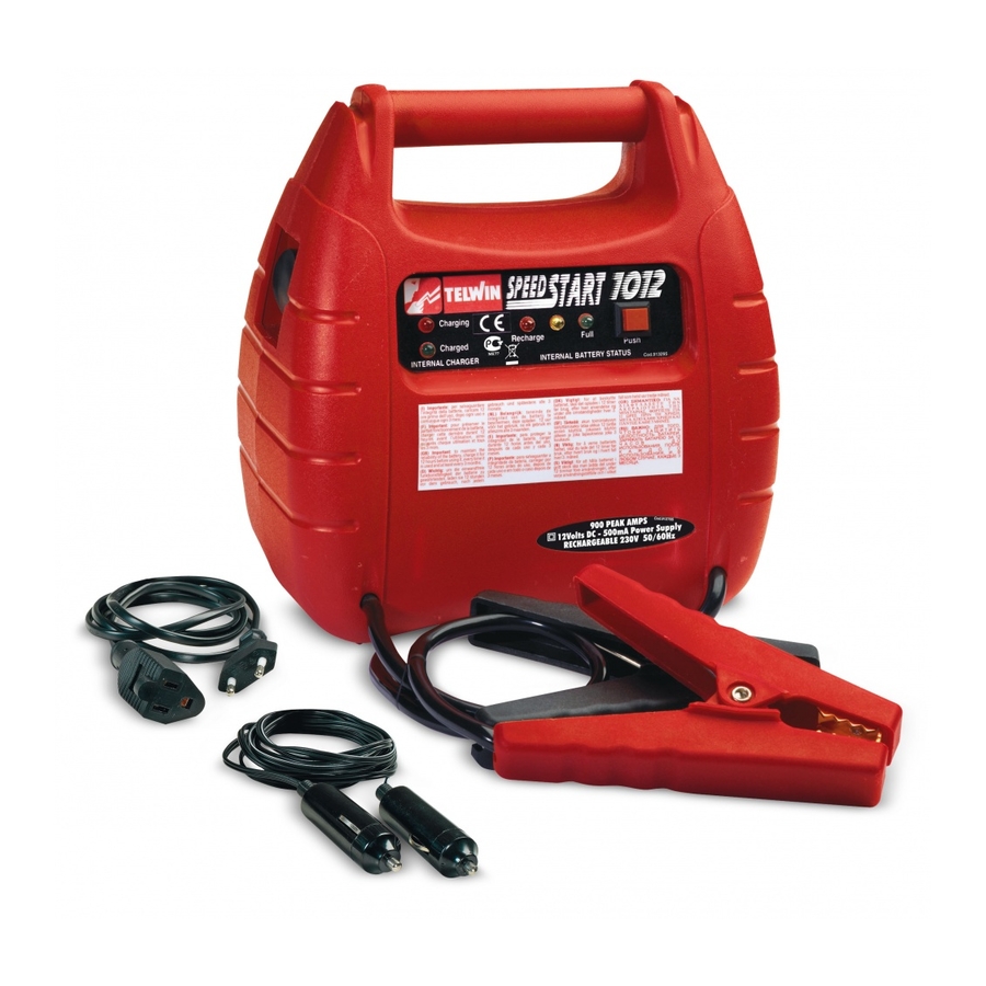 Telwin Speed Start 1012 Instruction Manual