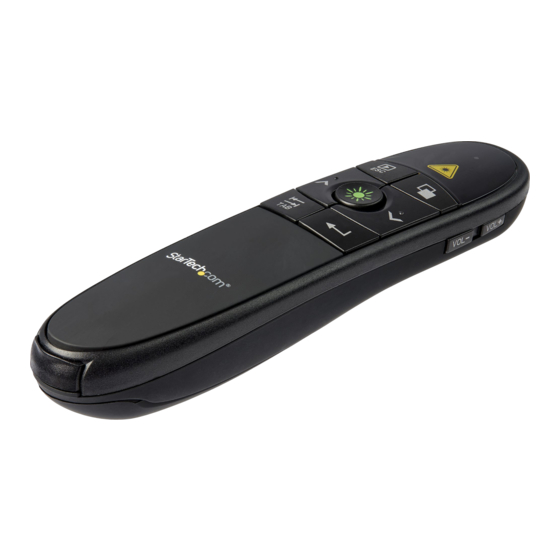 StarTech.com PRESREMOTE Quick Start Manual