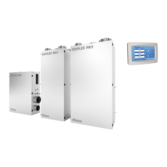 ATREA DUPLEX RA5 Use, Maintenance And Installation Manual