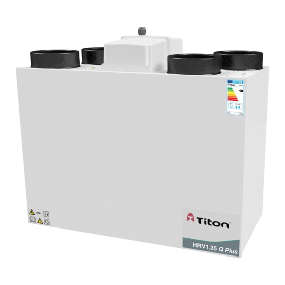 Titon HRV 1.3 Q Plus Manuals