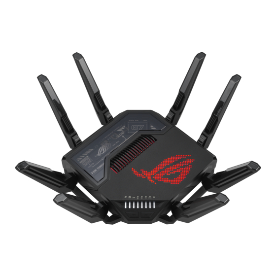 Asus REPUBLIC OF GAMERS RAPTURE GT-BE98 Pro Manuals