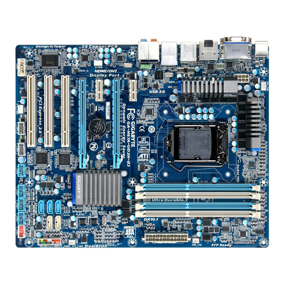 Gigabyte GA-H67A-UD3H-B3 User Manual