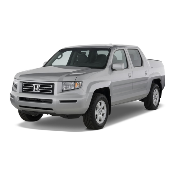 Honda 2008 Ridgeline Manual