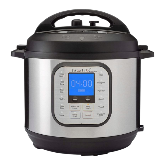 Instant Pot DUOTM NOVA Safety, Maintenance & Warranty