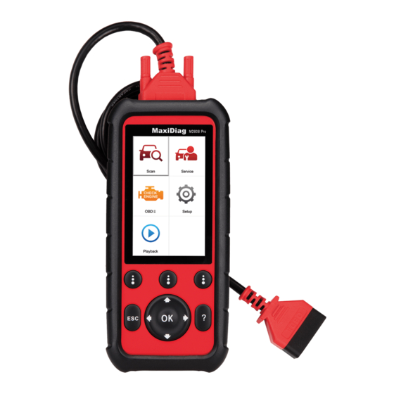 Autel MaxiDiag MD808 Quick Reference Manual