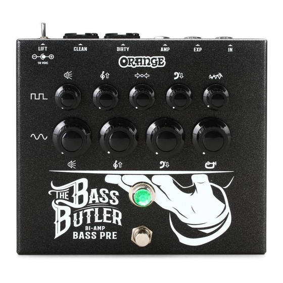 ORANGE Bass Butler Manuals