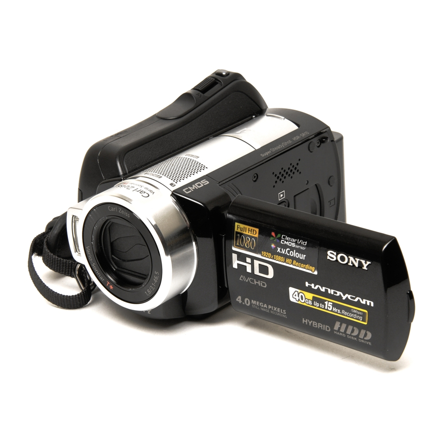 Sony Handycam HDR-SR10E Operating Manual